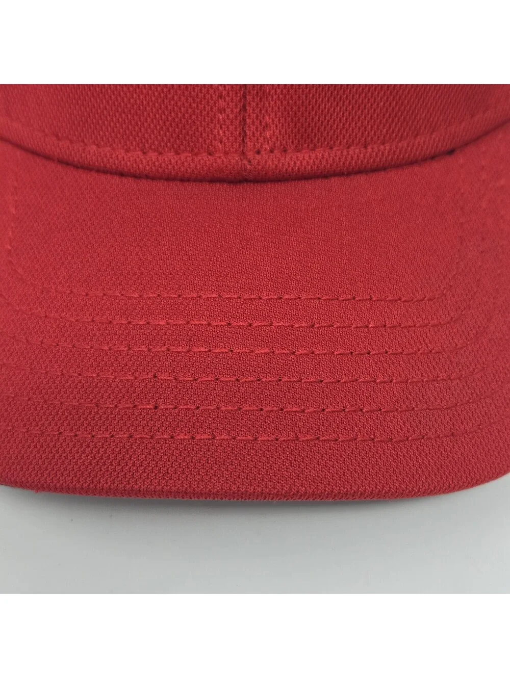 Wilson Staff Golf Hat Cap Red Mesh Adjustable Hook & Loop Performance